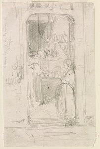 Pompoenverkoper in Keulen door James Abbott McNeill Whistler
