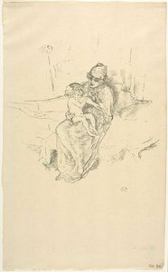 Moeder en kind nr. 1 door James McNeill Whistler