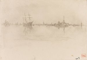 Nocturne door James Abbott McNeill Whistler