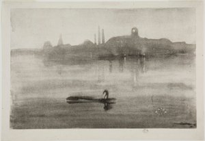 Nocturne door James Abbott McNeill Whistler