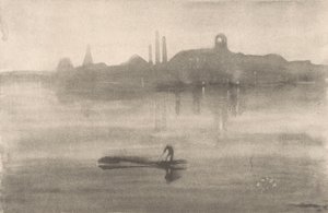 Nocturne door James Abbott McNeill Whistler