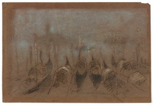 Nocturne: San Giorgio door James Abbott McNeill Whistler