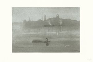 Nocturne: De rivier bij Battersea door James Abbott McNeill Whistler