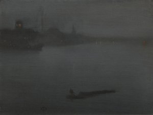Nocturne in blauw en zilver door James Abbott McNeill Whistler
