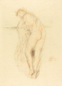 Naakt Model, Achteraanzicht door James Abbott McNeill Whistler