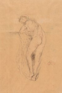 Naakt Model, Achteraanzicht door James Abbott McNeill Whistler