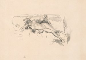 Naaktmodel, Liggend door James Abbott McNeill Whistler