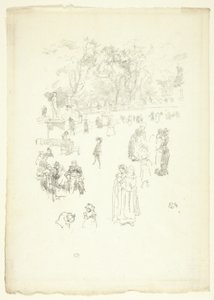 Kindermeisjes: "Les Bonnes du Luxembourg" door James Abbott McNeill Whistler