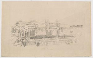 Oude Battersea Brug door James Abbott McNeill Whistler