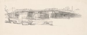 Oude Battersea Brug, Nr. 2 door James Abbott McNeill Whistler