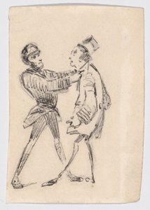 Politieagent en burger door James Abbott McNeill Whistler