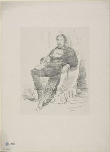 Portret van Dr. Whistler, Nr. 2 door James Abbott McNeill Whistler