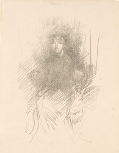 Portret van een jonge vrouw [Miss Seton]. door James McNeill Whistler
