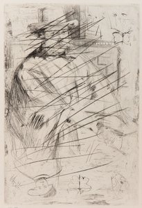 Portret van een man door James Abbott McNeill Whistler