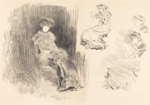 Lezen door James Abbott McNeill Whistler
