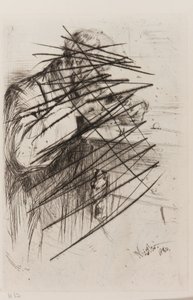 Riault (De Houtsnijder) door James Abbott McNeill Whistler