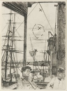 Rotherhithe door James Abbott McNeill Whistler