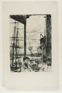 Rotherhithe door James Abbott McNeill Whistler