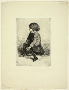 Seymour Haden, Jr, Zittend door James Abbott McNeill Whistler