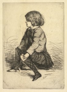 Seymour Haden jr., zittend door James McNeill Whistler