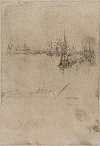 Scheepvaart, Venetië door James Abbott McNeill Whistler