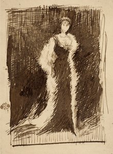 Schets naar "Schikking in zwart: Lady Meux".