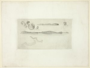 Schetsen op de kustonderzoekplaat