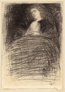 Slapende vrouw door James Abbott McNeill Whistler