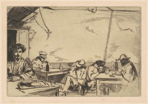 Soep voor Drie Sous door James Abbott McNeill Whistler