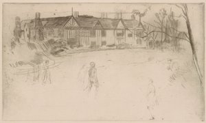 Speke Hall door James Abbott McNeill Whistler
