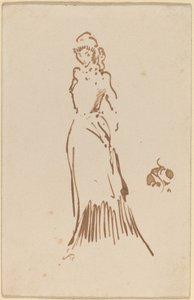 Staande vrouwelijke figuur door James Abbott McNeill Whistler