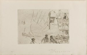 Scheepswerf Stevens door James McNeill Whistler