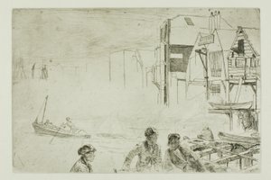 Scheepswerf Stevens door James McNeill Whistler