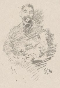 Stéphane Mallarmé door James Abbott McNeill Whistler