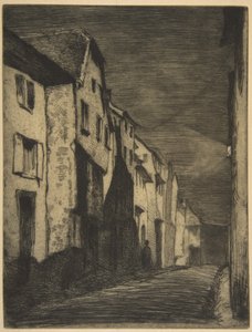 Straat in Saverne door James McNeill Whistler