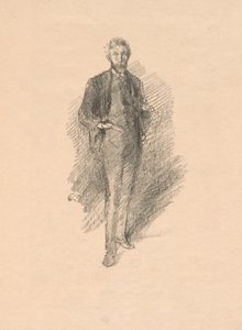 Studie: Joseph Pennell door James Abbott McNeill Whistler