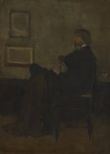 Studie voor "Arrangement in grijs en zwart, nr. 2: Portret van Thomas Carlyle".