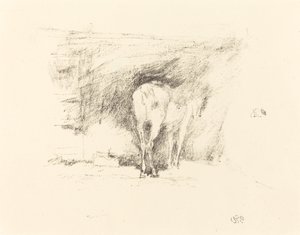 Studie van een paard door James Abbott McNeill Whistler