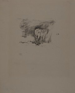 Studie van een paard