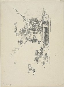 Zondag, Lyme Regis door James Abbott McNeill Whistler