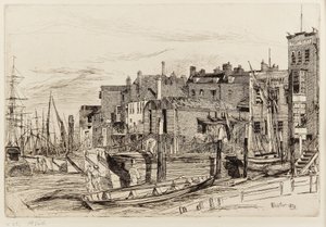 Thames Politie door James Abbott McNeill Whistler