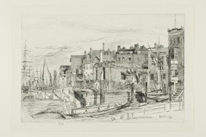 Thames Politie door James Abbott McNeill Whistler