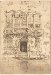 Het balkon door James Abbott McNeill Whistler