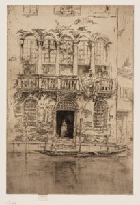 Het balkon door James Abbott McNeill Whistler