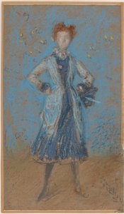 Het Blauwe Meisje door James Abbott McNeill Whistler