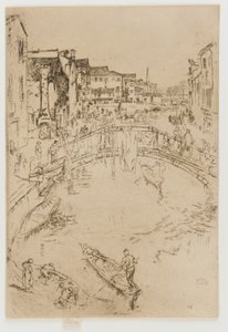 De brug, Santa Marta door James Abbott McNeill Whistler