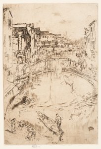 De brug, Santa Marta door James Abbott McNeill Whistler