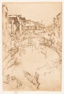 De brug, Santa Marta door James Abbott McNeill Whistler