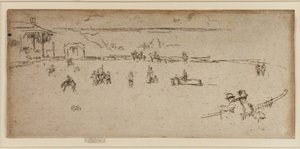 Het bokkende paard, Wilde Westen door James Abbott McNeill Whistler