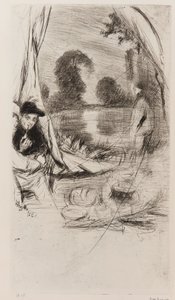 Het Kamp door James Abbott McNeill Whistler
